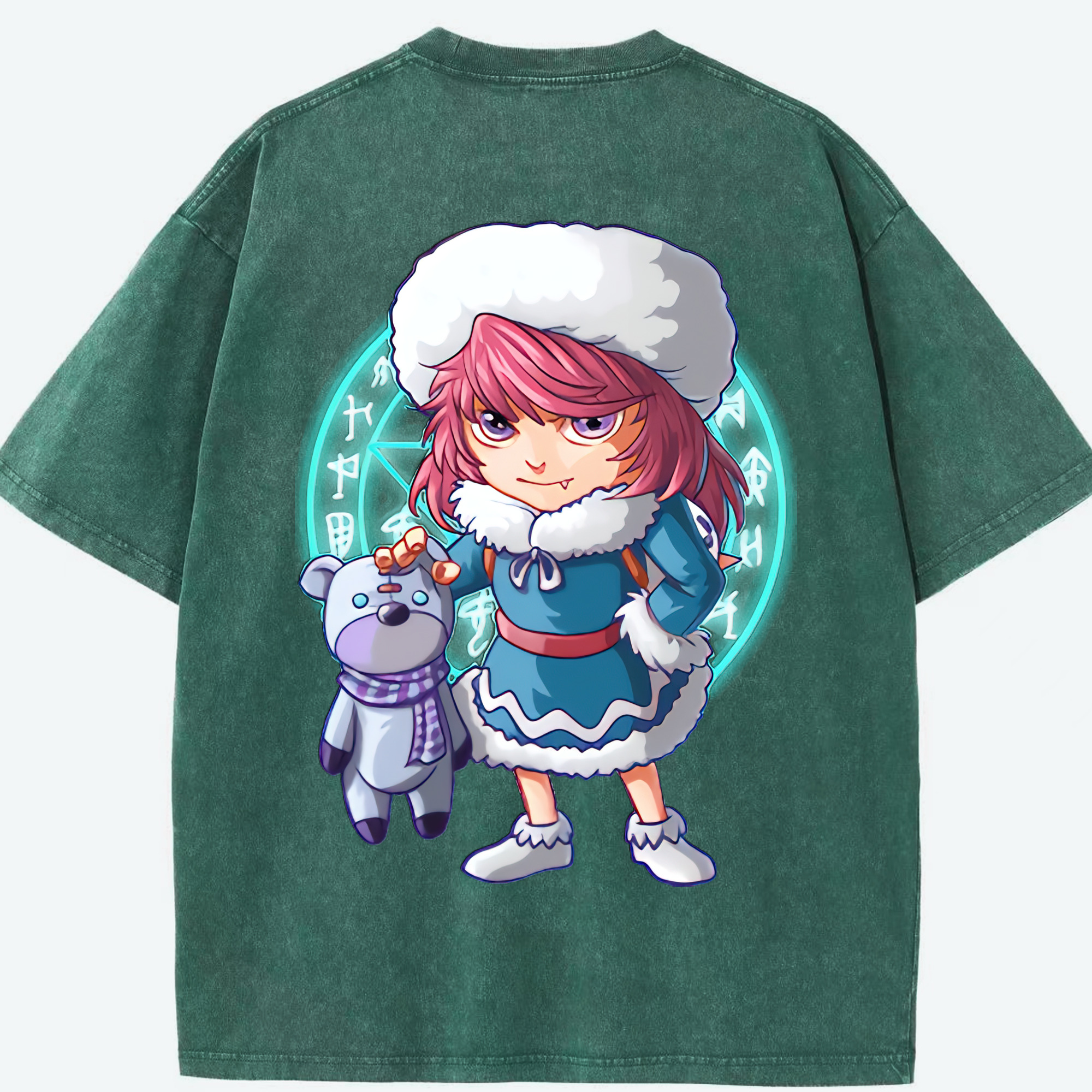 リーグ・オブ・レジェンド League of Legends LOL 綿100% ヴィンテージ風 半袖Tシャツ（背面プリント）